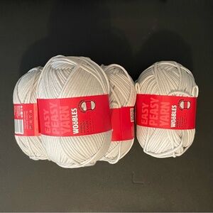 NWT WOOBLES EASY PEASY YARN KNIT PEEBLE WITHOUT CAUSE  LOT